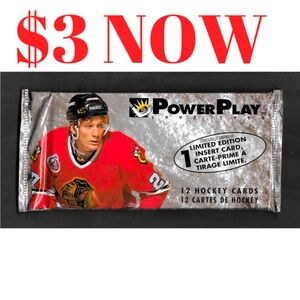 1993/94 Fleer Power Play Premier Edition Tall Boys Hockey Card Pack